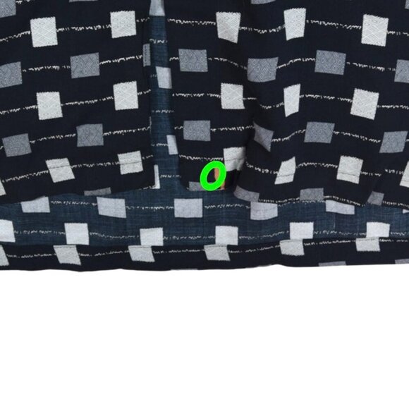 Vintage OP Ocean Pacific Flowy Geo Print Button Up Shirt Surf Faded Black Large - Picture 6 of 7